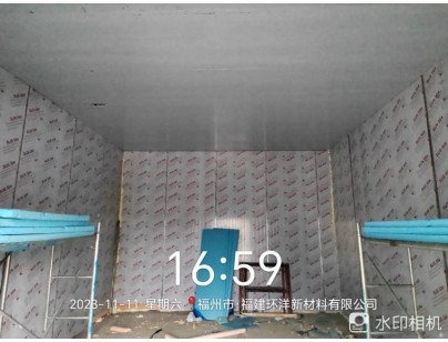 福建環(huán)洋新材料105m3化工防爆冷庫建造工程案例